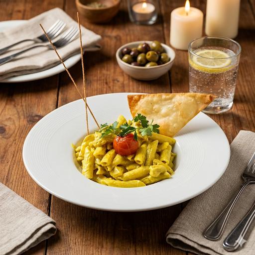 Körili Mantarlı Tavuklu Makarna